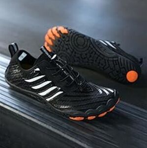 Grounded Footwear Unisex Barefoot Shoes In Black Orca NEW 10 Men's  11.5 Women